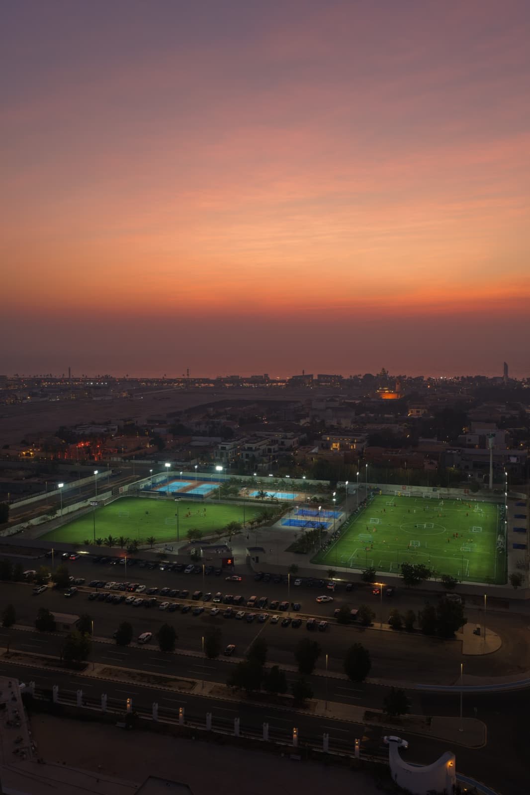 Red Sea Sports Club facilities aerial view